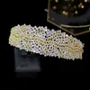 2020 cristal zirconia cúbica nupcial boda tiara diadema flor accesorios para el cabello joyería de belleza corona de cristal