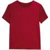 Grande taille Satin soie été T-Shirt femme à manches courtes mode femme t-shirts col rond solide T-shirt haut pour femme 13378 210512