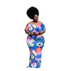 Summer Dress Women Off The Shoulder Sexy African Plus Size es Bodycon 4XL Prom Evening Party 210422