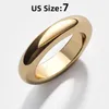 Anéis de casamento Moda de dedo empilhável de círculo espesso simples para mulheres da moda jóias minimalistas de casal de cores geométricas de ouro geométrico