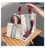 2021 Messenger Bags Vintage Draagbare Tote Bag Tidal Huidige Canvas Stripe Maat Enkele Schoudertas