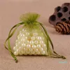 Organza Sheer Gift Candy Bags Bomboniera Organza Pouch Jewelry Party Sacchetti regalo di Natale 5x7cm, 7X9CM, 9x12cm, 10x15cm, 11x16cm 36 J2