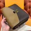 Дизайнерская сумочка Pochette Met1s Split Messenger Bag M44876 Классические Цветы Письма Печать Высочайшее Качество Женщины Крест Корпус Портфель Конверт Сумки