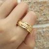 she Anello da uomo in carburo di tungsteno da 8 mm in oro giallo con motivo a mattoni, fasce spazzolate per lui, gioielli da sposa, misura 9133696387