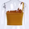 Mulheres verão um ombro camisoles moda sexy sleeveltops sleeveltops colete elegante colete eslim camis x0507