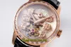 2022 RMF 99193B52H00A-BA6A Echte Tourbillon-Automatik-Herrenuhr, Skelett-Zifferblatt, Saphirglas, 18-karätiges Roségoldgehäuse, BRAUNES Lederarmband, Super Edition Eternity-Uhren