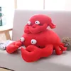 30cm 50cm kawaii drôle crabe peluche oreiller soft mien marin rouge dessin animé jouet jouet sofa maison décoration coussin poupée pour amis cadeau