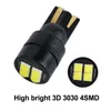 50PCS High Bright White T10 3030 4SMD LED Wedge Car Lampor 194 168 2825 Clearance Lampor Reading License Plate Lights 12V