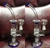 Real Images Glass Bongs Joint 18.8mm 14.4mm Perc Percolator Bubbler DAB Rigger Rökning Vattenrör Stock 24 Hours Ship Mix Styles Hookahs