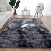 Tie-Dye Gradiënt Simple Pluche Carpet Slaapkamer Nachtkastjes Matt Volledige Winkel Woonkamer Koffietafel Mat Imitatie Raamdecoratie