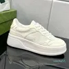 Men Dress shoes fashion Casual lady lace-up designer sneaker leather white black women gym Thick bottom Trainers platform sneake