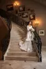 2021 2ピースホワイトセクシーキモノ女性スプリーウェアラップvネックショールバスローブ羽Unightgown Robe Promマタニティドレス写真