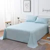 Folhas domésticas Têxteis Bedding Colorido Sólido Hotel Dedicado Colcha Colchão Capa de Poeira com Faixa de Cama Faixa de Cama F0215 210420