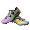 Fietsenschoenen 2021 Road Shoes Outdoor Riding professionele fiets sneakers Dazzle Color Ultralight ademende zelfvergrendeling