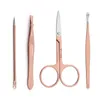 Nagelkunst -Kits 7pcs Clippers Set tragbarer Reisen Edelstahl Schwarz Pediküre Schere Pinzette Manicure Kit Tools2935948