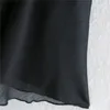 Mesh czarna mini sukienka kobiety Zobacz przez koronki z długim rękawem Sexy Party Woman Bow Tulle Wzburzyć Vintage ES 210519