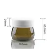 150ml 5oz Pet Plastic Cosmetic Jar Bottles Dispenser Container för Cream Mud Mask Handvax med PP Barnsäkert lock och inre omslag