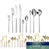 9PCSTop Grade Tableware Set Square Handle Western Knife Fork Spoon Cutlery Glossy Stainless Steel Flatware Dishwasher Kitchen Factory price expert design Quality