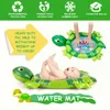Drop Design Baby Water Play Mat uppblåsbar spädbarn Mage Time Playmat Toddler för Baby Fun Activity Kids Play Center 210402