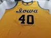 Chen37 rara maglia da basket uomo donna giovanile vintage # 40 Chris Street Iowa Hawkeyes COLLEGE taglia S-5XL personalizzata qualsiasi nome o numero