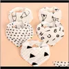 Hair Baby, Kids & Maternitybaby Bibs Boy Girl Gauze Water Absorb Bib Cloth Triangle Cotton Baby Scarf Burp Christmas Aessories Drop Delivery