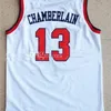 Nikivip＃13 Wilt Chamberlain Kansas Jayhawks College White Retro Classic Basketball Jerseyメンズステッチカスタムナンバー名ジャージ