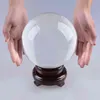 Ship from USA 200mm Crystal Ball Rare Clear Asian Quartz Feng Shui Sphere Fashion Home Decor Magic Free 211108