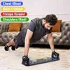 9 W 1 Push Up Rack Board Mężczyźni Kobiety Kompleksowe ćwiczenia fitness Push-up Stoiska Budynek Sportowy Home Gym Trening Sprzęt X0524