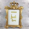 European Golden Crown Po Frame Creative Resin Picture Desktop Frame Luxury Po Frame for Wedding Home Decorative Gift Craft SH190912632