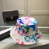 Chapéu de balde feminino multicolorido Chapéus de grife gradiente Marca de luxo Boné de pescador Letra Moda Bonés Gorro Chapeau Bonnet Jariser