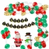 Christmas Balloon Set Happy Xmas Home Party Decoration with Christmas Flag Creative Scene Layout Supplies