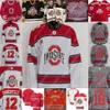 Maglia da hockey Ohio State Buckeyes Ryan Kesler Paul Pooley Dave Caruso RJ Umberger Ryan Dzingel Zac Dalpe Matt Cassidy Quinn Preston