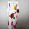 女性のドレスセクシーなストラップレス大きい裾の肩の花の緩い長い夏のESプラスサイズのMaxi 210524