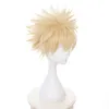 My Hero Academia Bakugou Katsuki Bakugo Korte Pruik Cosplay Kostuum Boku Geen Hittebestendige Synthetische Haar Mannen Pruiken Y0913