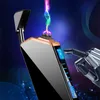 Windproof Dual ARC Electric Lighter USB Rechargeable Plasma Cigarette Lighte Flameless Smoking Lighter Gadgets for Men Gift Promot8934019