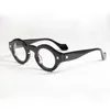 Vazrobe ヴィンテージ眼鏡フレーム男性ラウンドメガネ男性スチームパンクファッション眼鏡読書眼鏡黒厚いリムサングラスフレーム