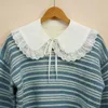 Neck Ties 2022 Women False Collar Girls Cotton White Lapel Shawl Wrap Shirt Fake Collars Detachable B3w5