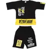 Kinderkleding Jongens 10 tot 14 jaar 2021 Zomerjongen Sets Kids Hip Hop Street Dance Tweedelige Pakken Casual T-shirt Tracksuit X0802