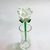 Dekorativa föremål figurer handblåst glas rose blomma konst hantverk bröllop Alla hjärtans dag gynnar gåvor bordsdekoration prydnad lon