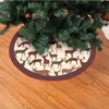 Saia da árvore de Natal Impresso Capa de piso de pelúcia Diy Feliz Natal decoração Xmas decoração 72cm 90 cm 120cm 25 cores BT6638