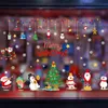 Christmas Wall Window Santa naklejki Dekoracja domu 2021 Dom ozdoby Xmas Navidad Prezent Nowy Rok 2022