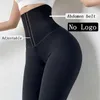 Kvinnor Hög midja Legging Push Up Fitness Sommar Legging Body Shaper Mujer Corset Slim 25% Spandex Elastiska Leggings Sportkläder 211108