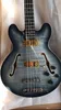 Partihandel NEW 4 String Electric Bass Guitar Charcoal Burst semi-ihålig kropp med ny