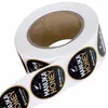 Aangepaste 2 inch Papier Glossy logo Promotionele Adhesive Label Sticker Printing Roll Waterdicht Vinyl Color Stickers