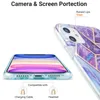 علبة هاتف هندسية كهربائية لـ iPhone 7 8 7 Plus 8 Plus XR XS Max 11 Pro Max 12 Promarble Soft Back Cover Coque