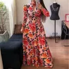 Artı Boyutu S-5XL Kadınlar Kısa Kollu Maxi Elbise Yaz Bandaj Akşam Parti Elbiseler Moda Dijital Baskı Hem Boho Elbise Vestidos 210423