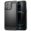 Étuis de téléphone portable pour iPhone 14 Pro Max 13 Mini 12 11 XS XR X 8 7 Plus SE Fibre de carbone Souple TPU Caoutchouc Silicone Hybrid Protective9671198