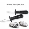 Skalöppnare Oyster Knife Fresh Oyster Seafood Open Tool Scallop Kniv Rostfritt stål BBQ Special Shucking Shellfish Open DAP429