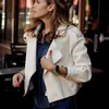 Ailegogo Arrival Winter Autumn Women's Leather Wallet Campera Chaqueta Cuero Mujer Modis Coat Women Veste Cuir De Couro 210909