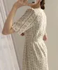 HMA Neue Mode Sommer Luxus Design Frauen Chic Kurzarm Vestido Da Festa Tweed Plaid Mini Runway Kleid 210331
